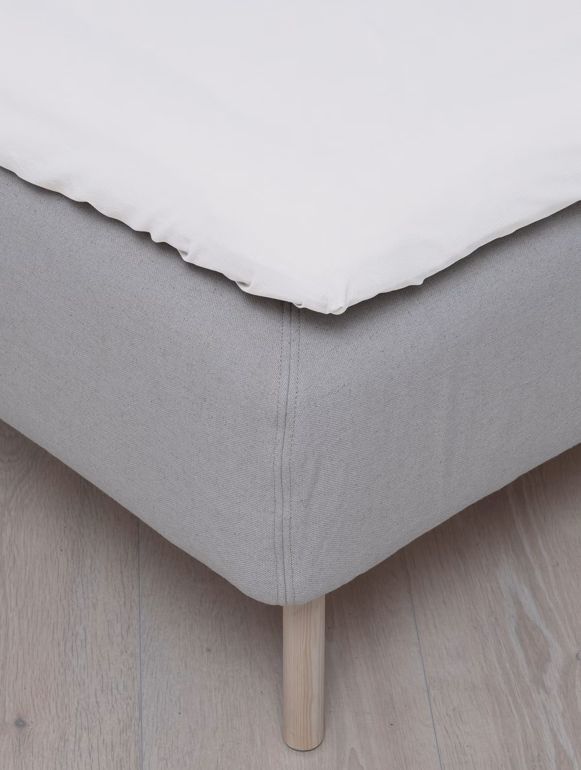 Splittlaken jersey hvit