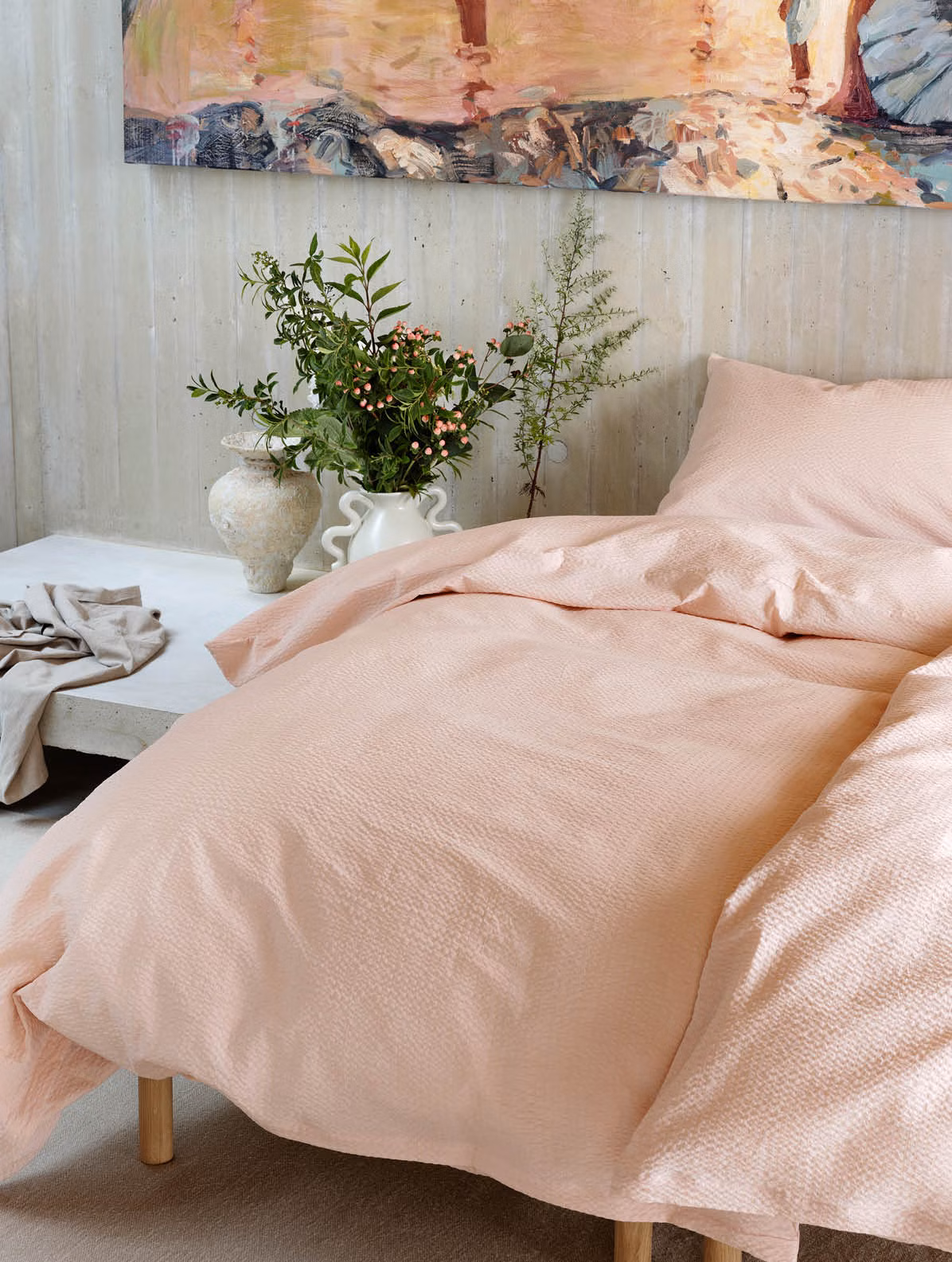 Sol påslakanset rosa