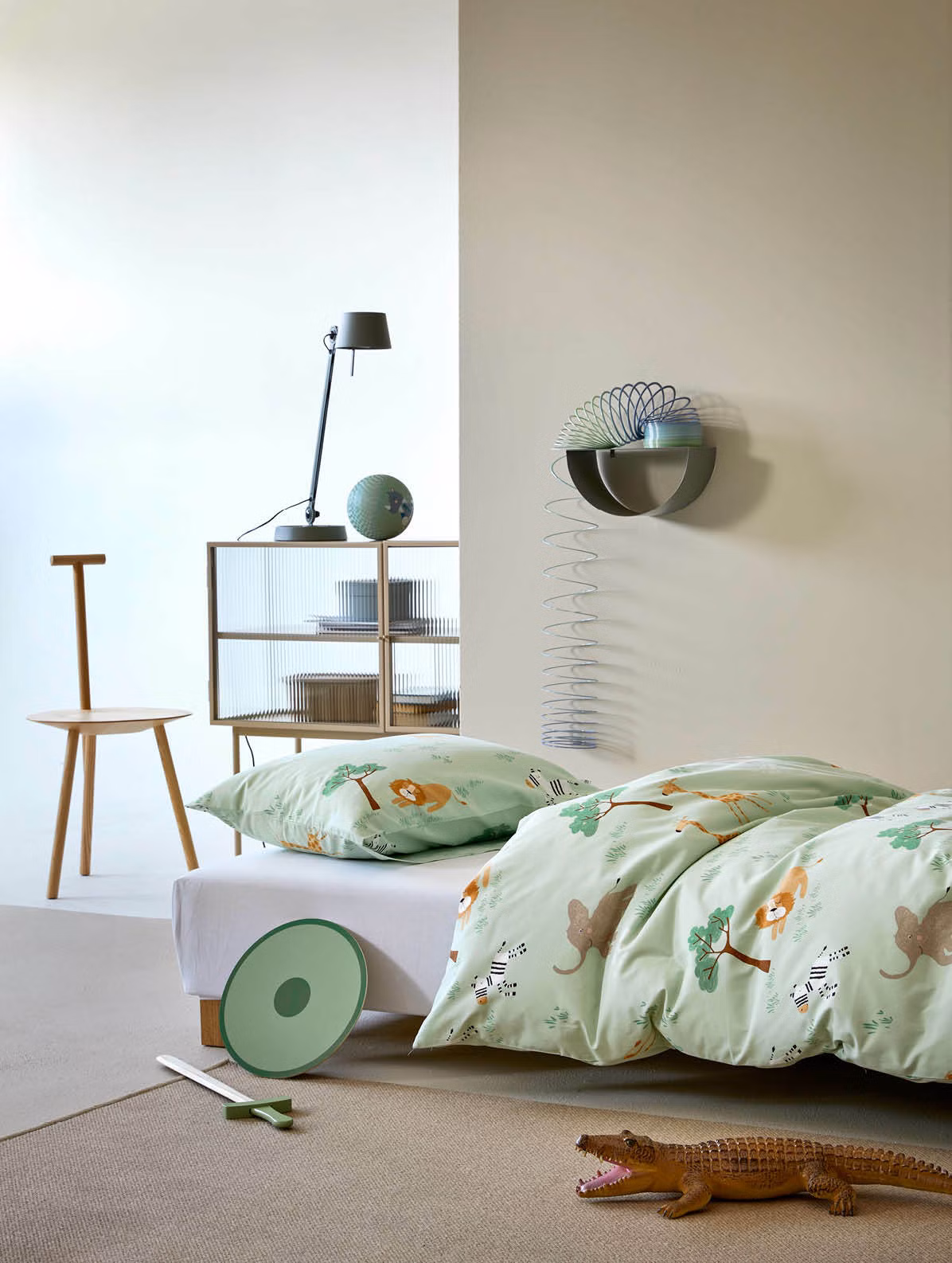 Happiness sengesett grønn