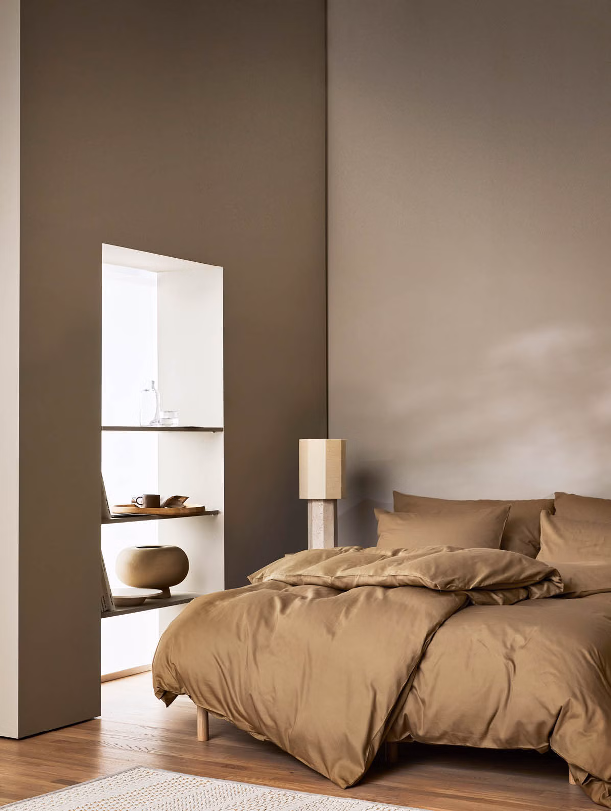 Harmoni sengesett gyllen beige