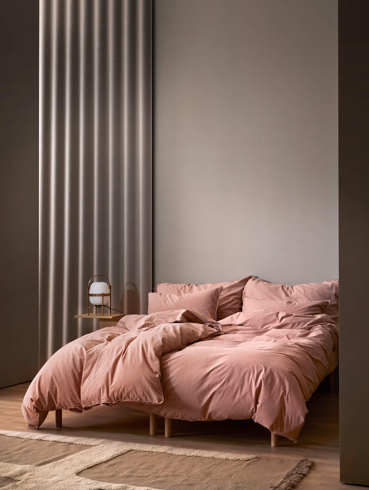 Frøya sengesett varm rosa