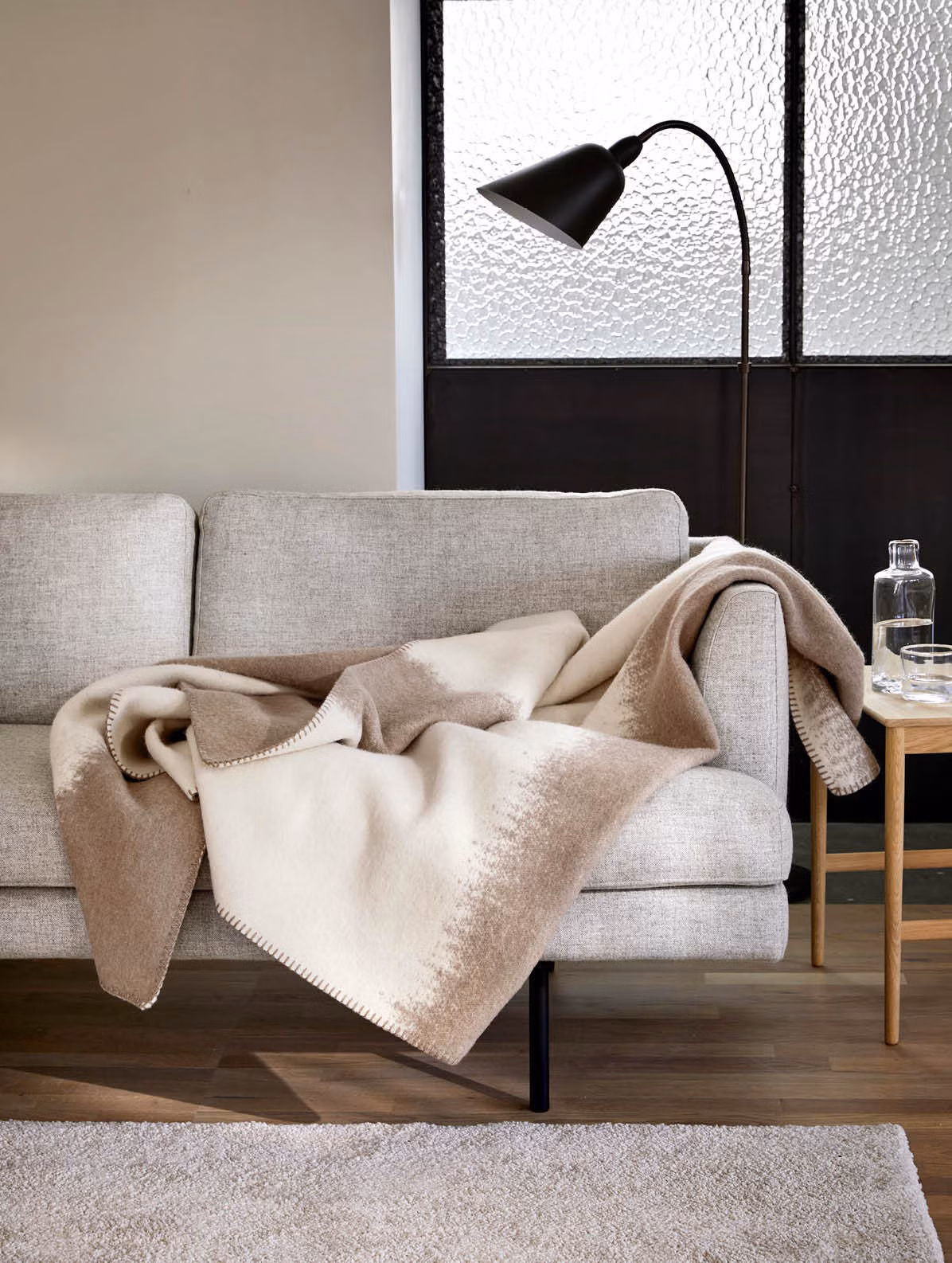 Matterhorn ullpläid beige