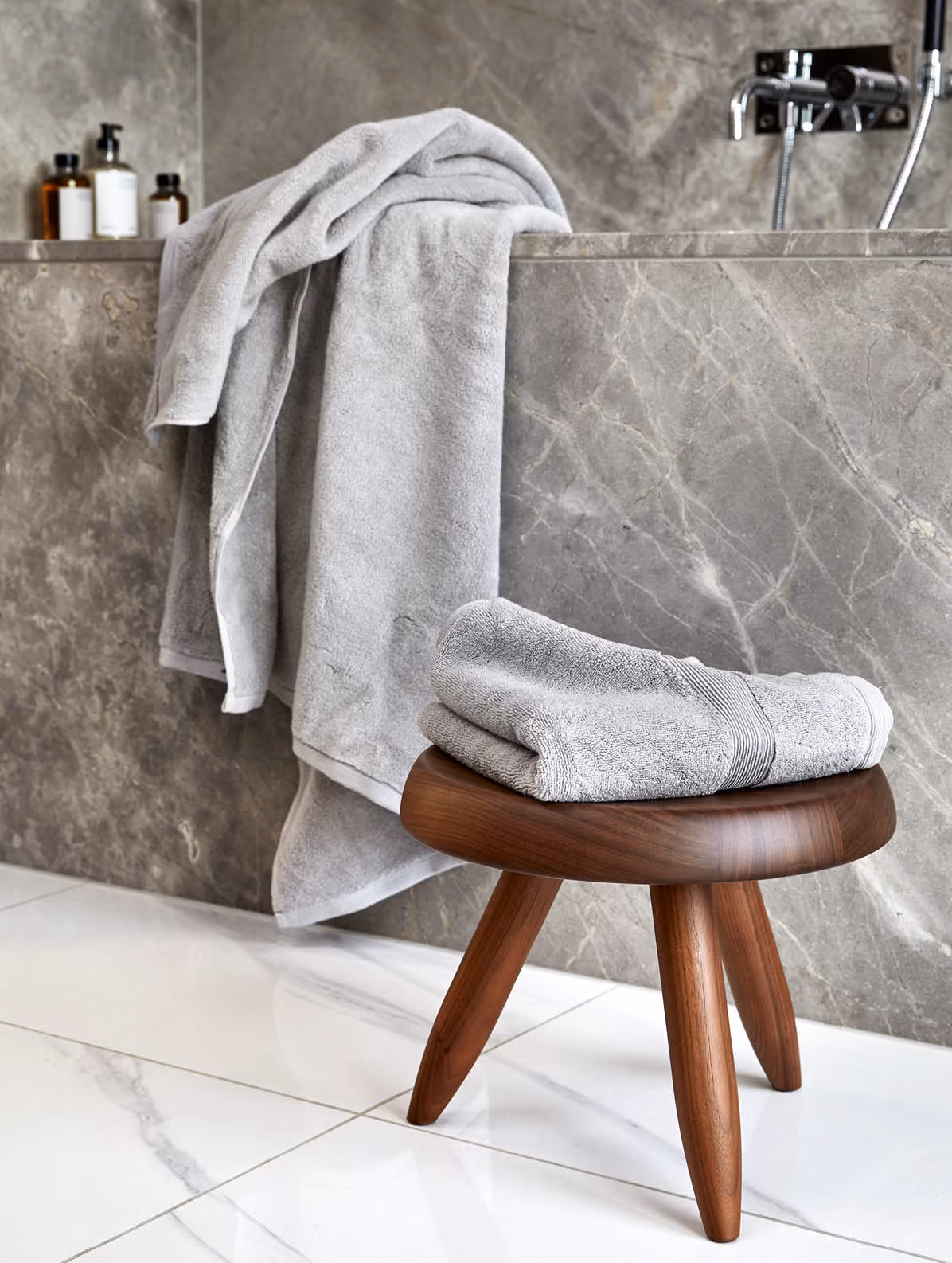 Spa håndkle lys grå