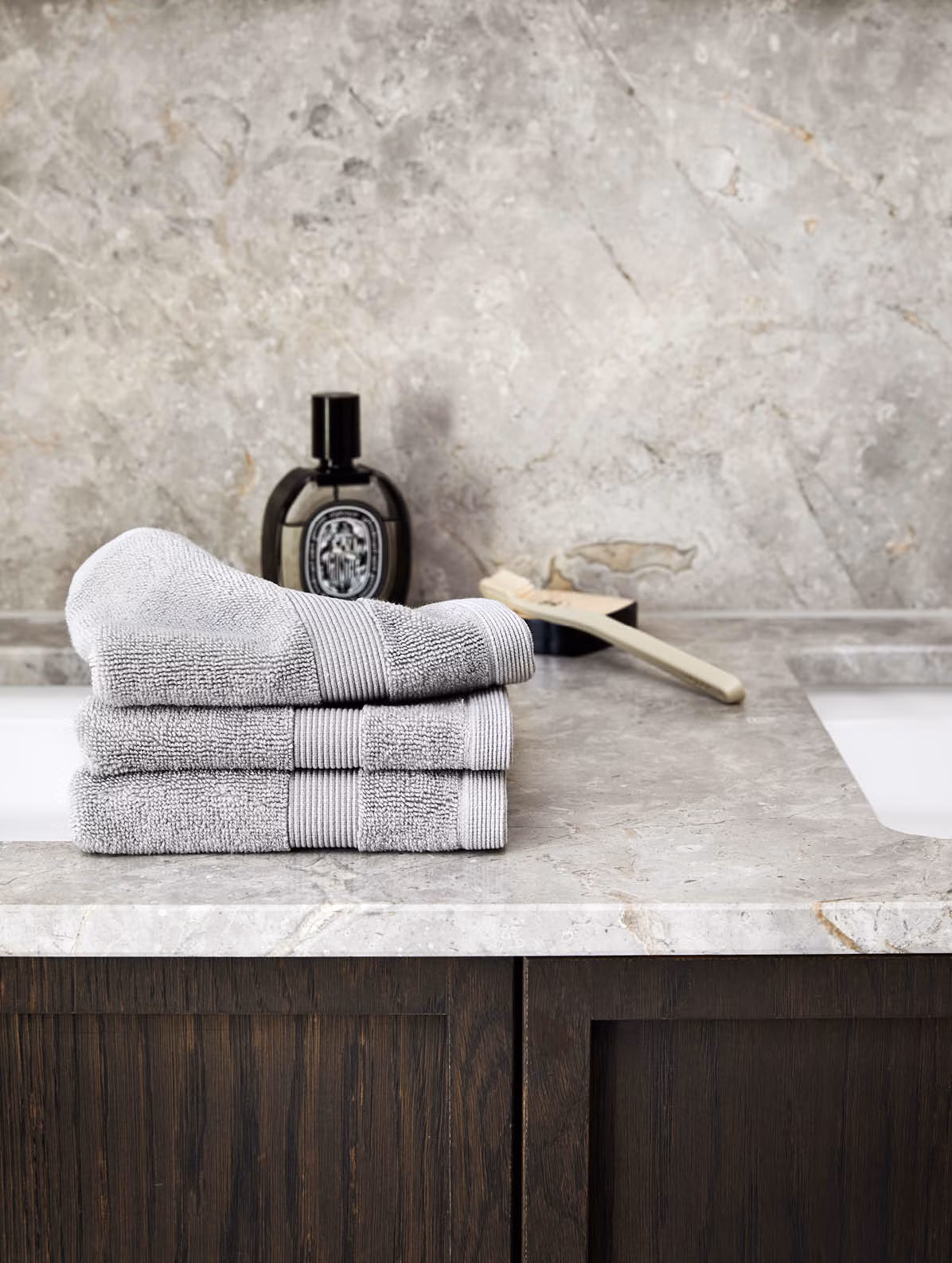 Spa vaskeklut lys grå